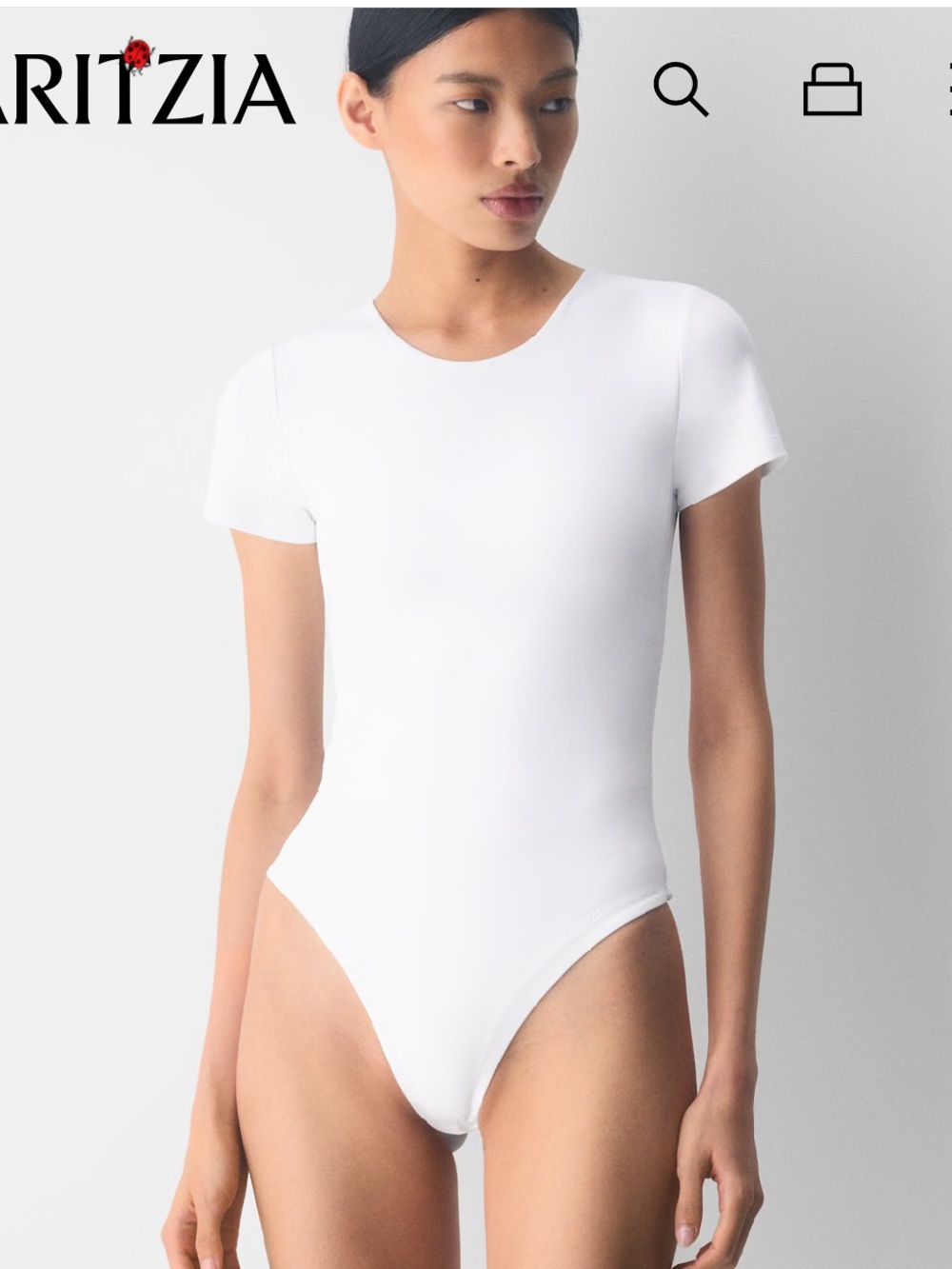 Aritzia white body suit
